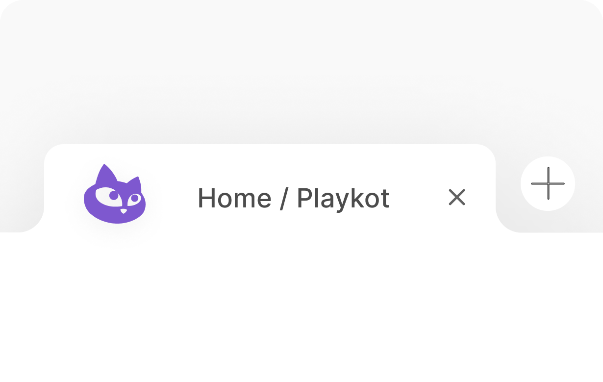 Screenshot preview of playkot website interface